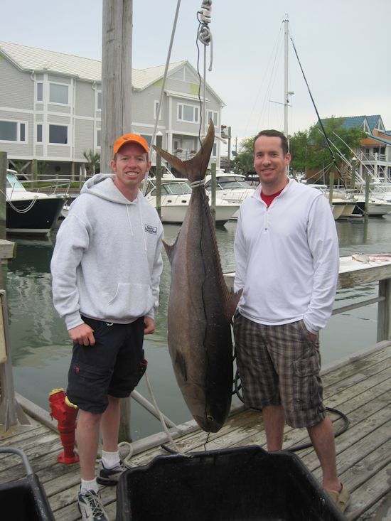 Sean and Rusty Miller caught this monster AJ--110 pounds!